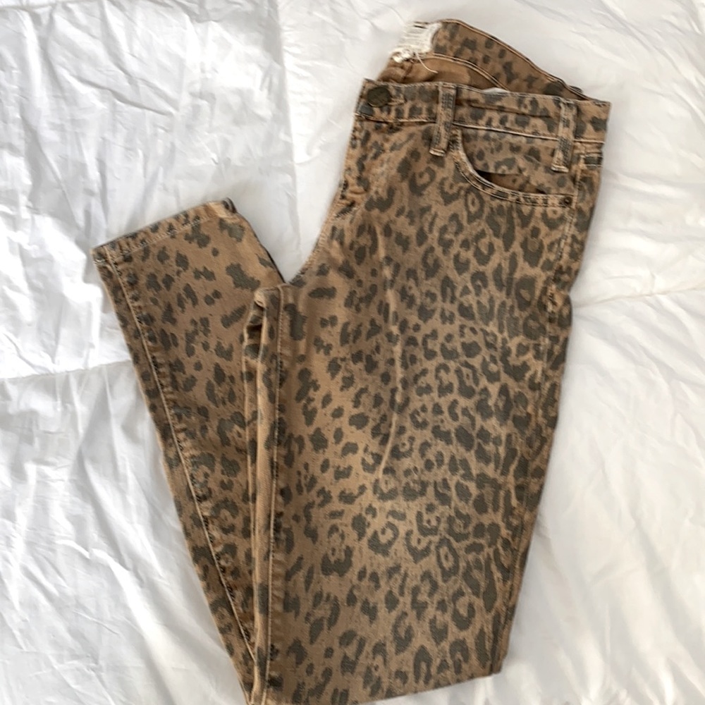 Current Elliot Leopard Jeans